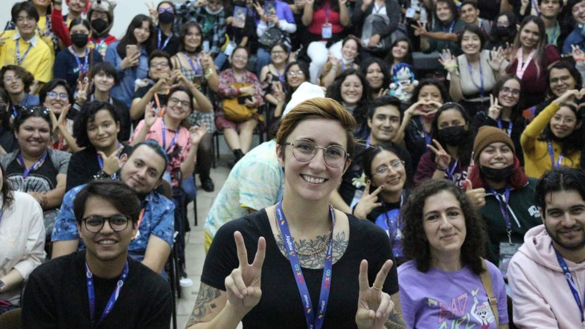 Dana Terrace en el Museo del Periodismo, una de las sedes de Pixelatl.