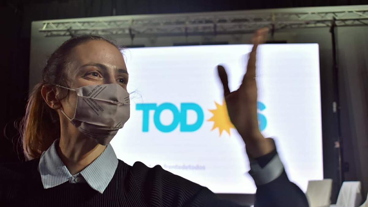 Tanya Bertoldi, precandidata a diputada nacional por el Frente de Todos. Fuente: (Twitter)