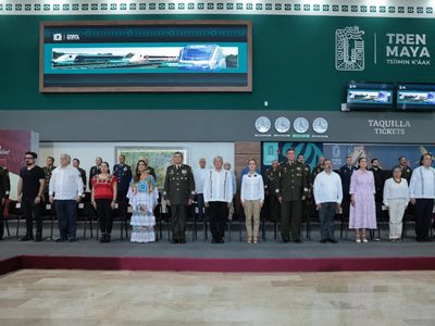 En su último acto público como presidente, AMLO entrega el Tren Maya: “aquí concluye nuestra obra”