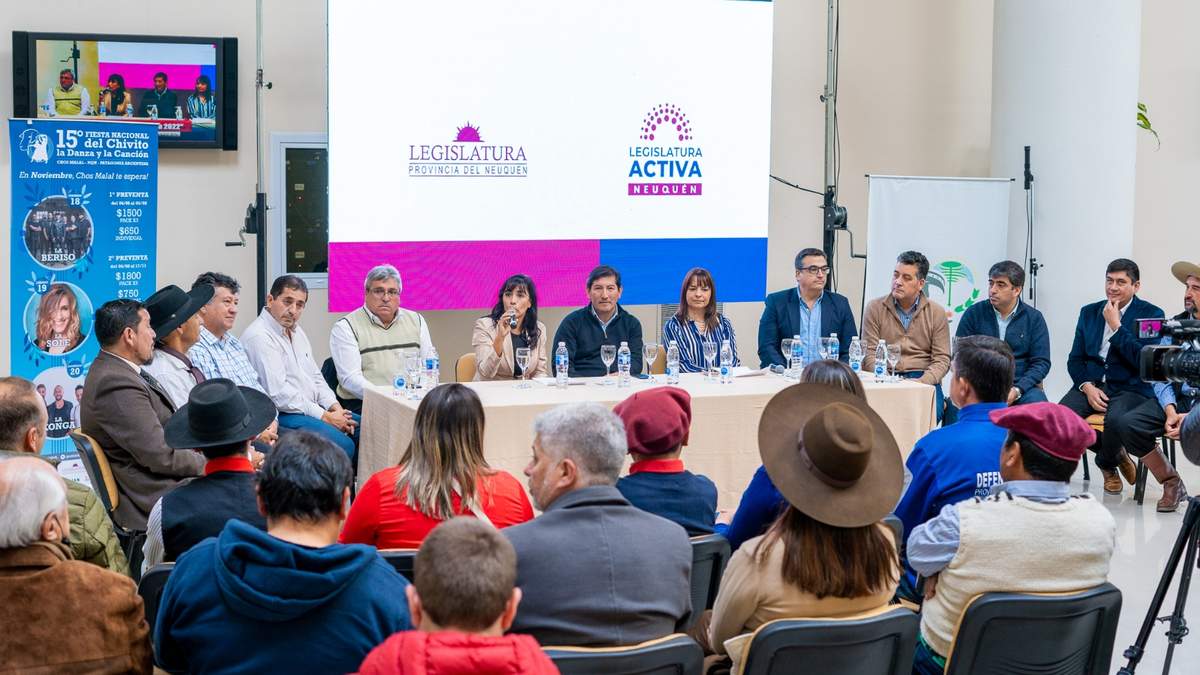 Presentación del "Campeonato Provincial de Jineteadas" en la Legislatura de la Provincia del Neuquén. Fuente: (Twitter)