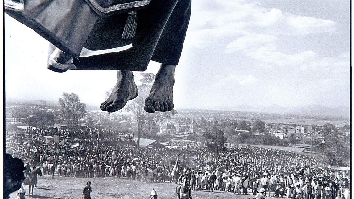 Judas ahorcado en Iztapalapa