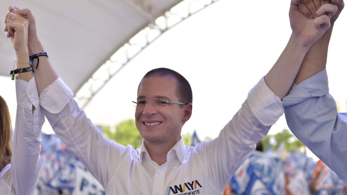 Anaya durante su campaña en 2018