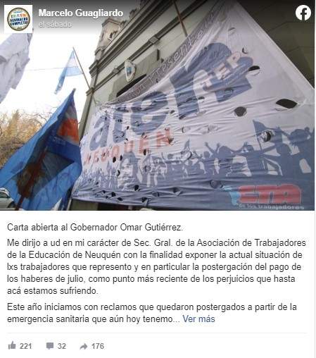 Carta abierta de Guagliardo