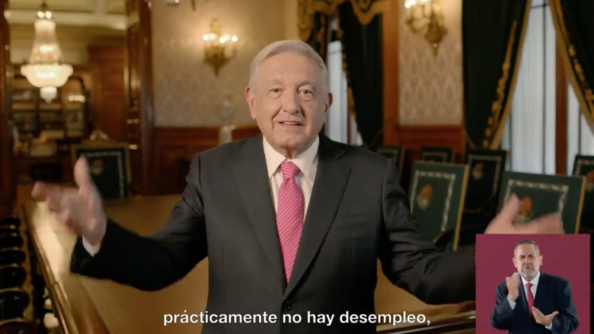El mensaje del mandatario