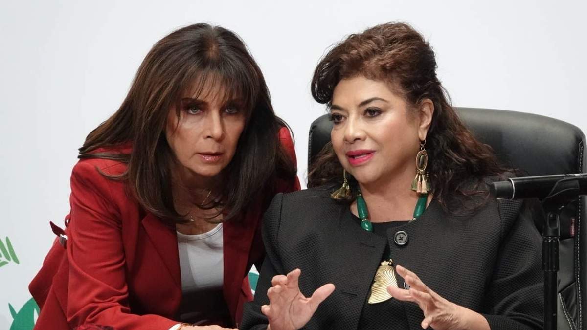 Ana María Lomelí y Clara Brugada