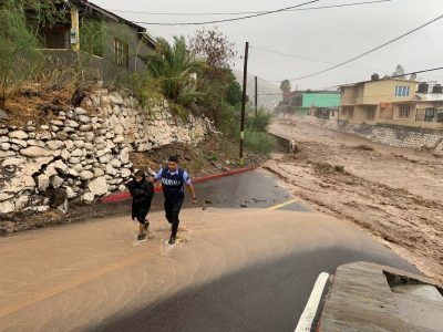 Graves inundaciones dejó Hilary en Baja California