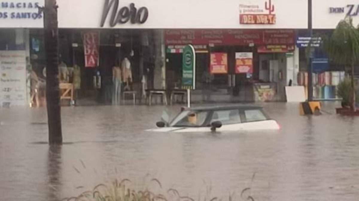 Inundación en Lomas de Angelópolis, Puebla