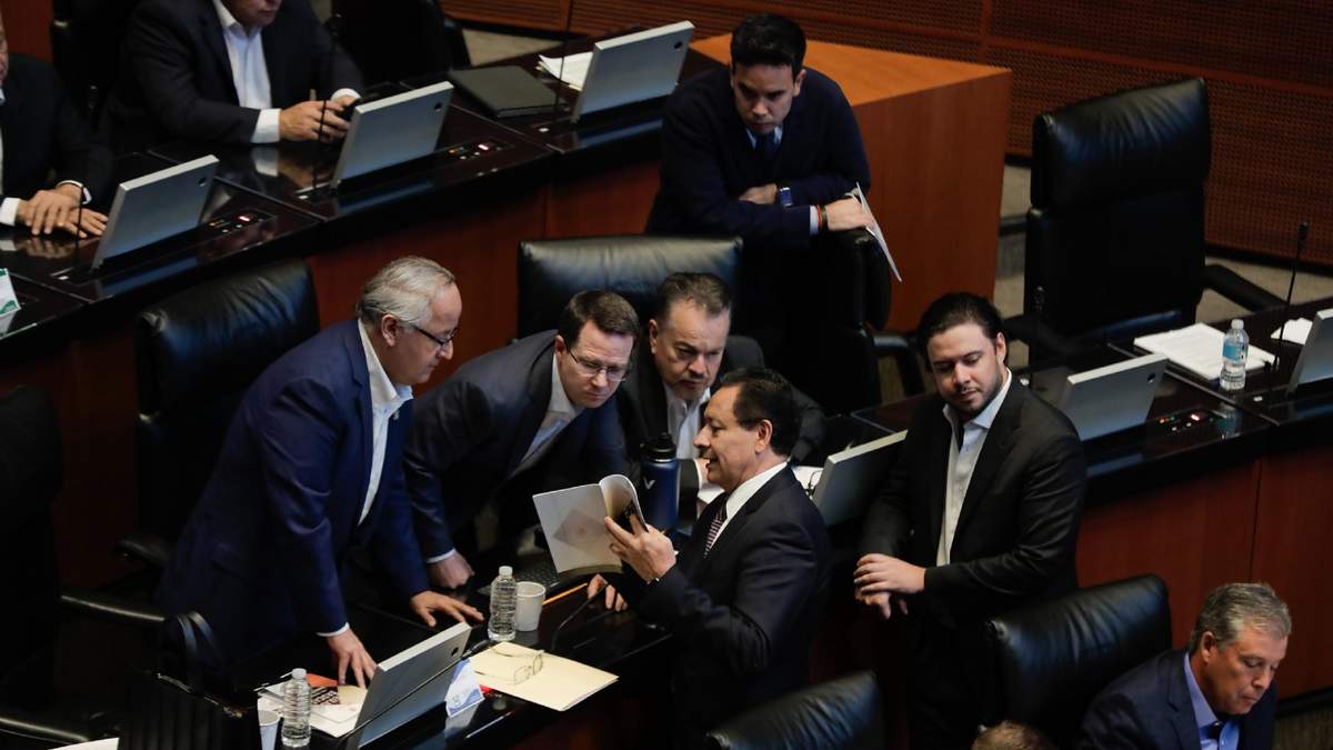 Ricardo Anaya, en la sesión de la Comisión Permanente