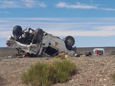 Un operario de Vialidad Provincial murió en un choque contra una Trafic con escolares