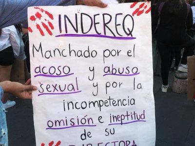Marcha por el 8M: reclaman a Iridia Salazar por abusos de entrenador en el Indereq