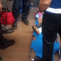 Otra vez fallan escaleras del Metro, ahora en Mixcoac con saldo de ocho heridos