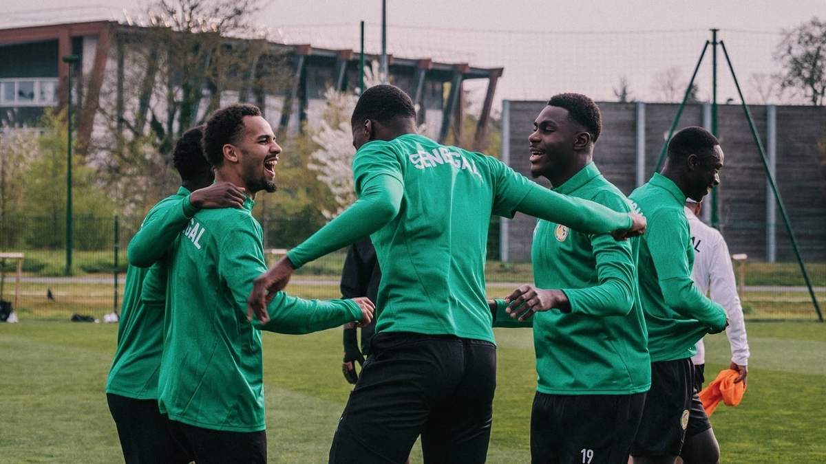 Jugadores de la Selección de Senegal