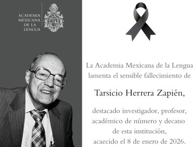 Falleció Tarsicio Herrera Zapién, decano de la Academia Mexicana de la Lengua