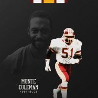 Monte Coleman, quien ganó 3 Super Bowls como linebacker de Washington, muere a los 68 años.