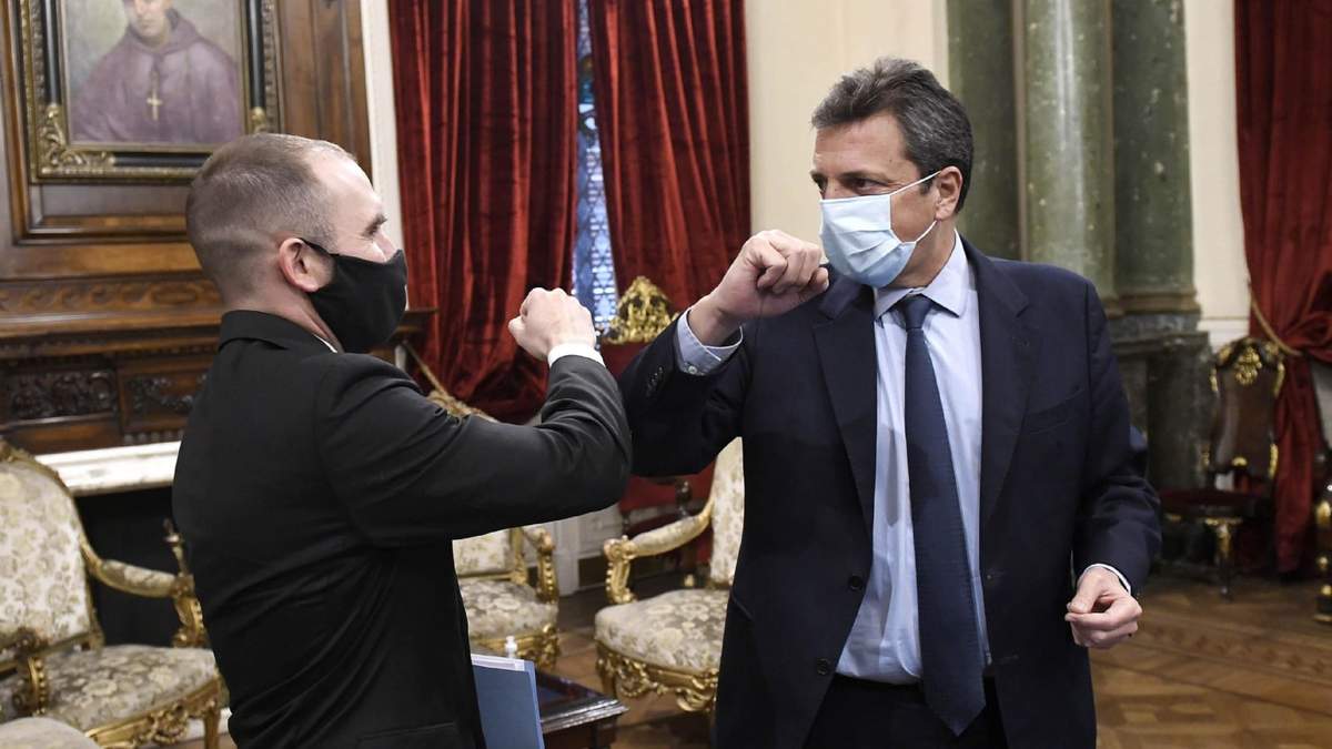 Martín Guzmán y Sergio Massa. Fuente: (Twitter)