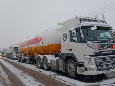 Río Negro garantizó el tránsito de camiones que transportan gas a toda la provincia