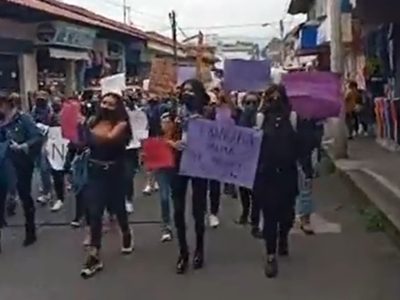 Marchas que exigen justicia por feminicidio de Jessica González se extienden a Uruapan