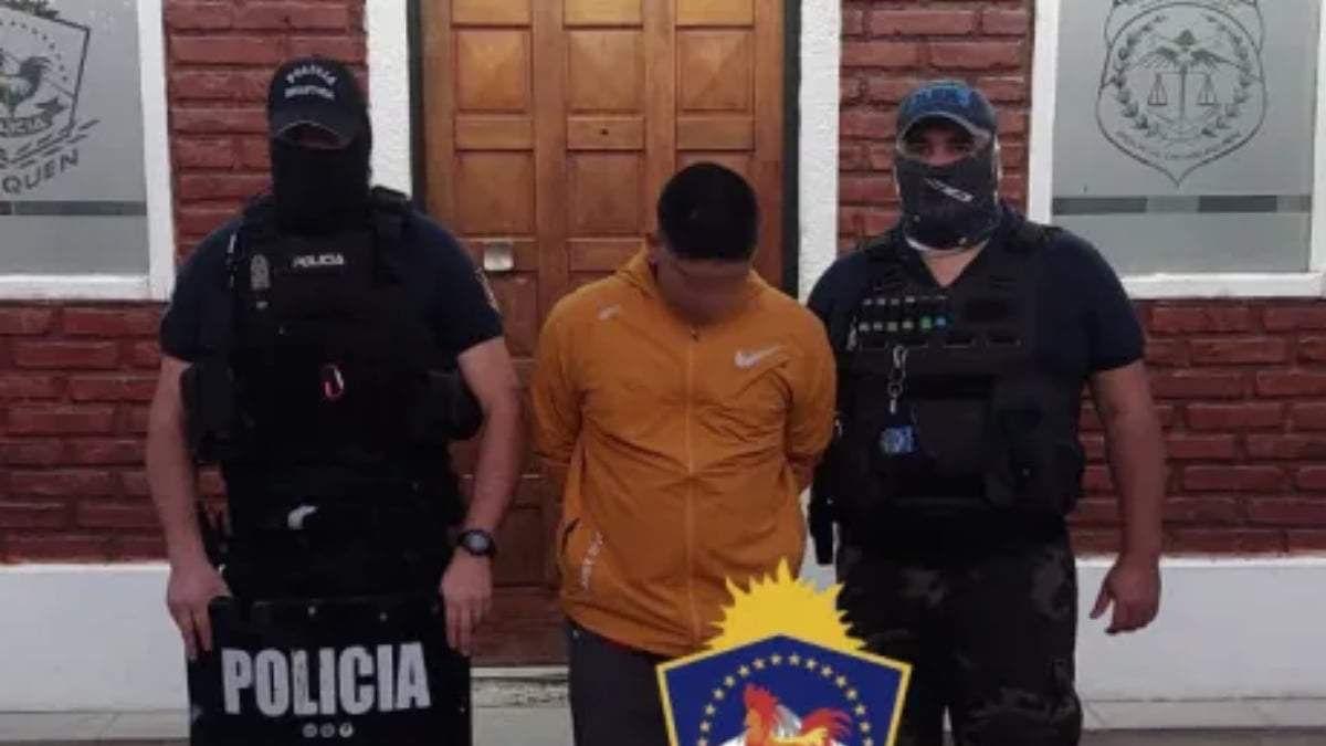 El segundo de los recapturados tras la fuga. Fuente: (Policía de Neuquén)