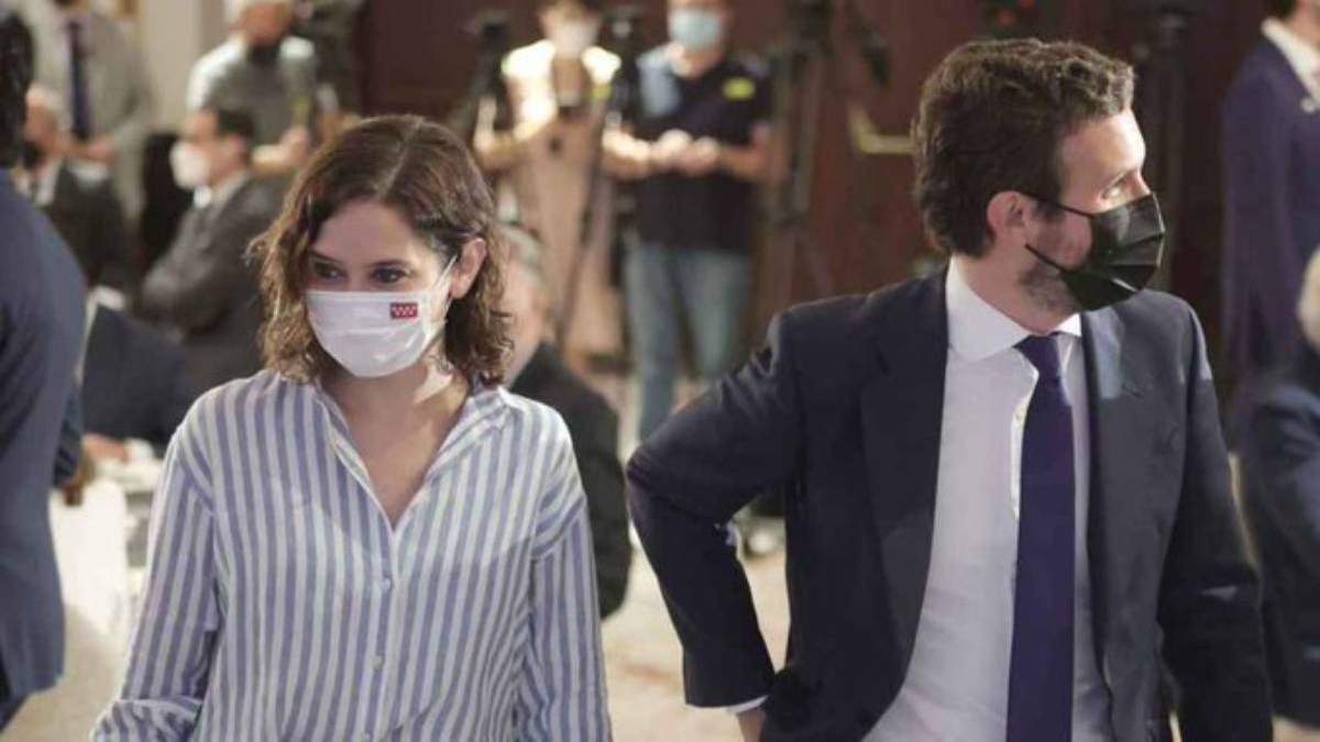 Isabel Díaz Ayuso y Pablo Casado