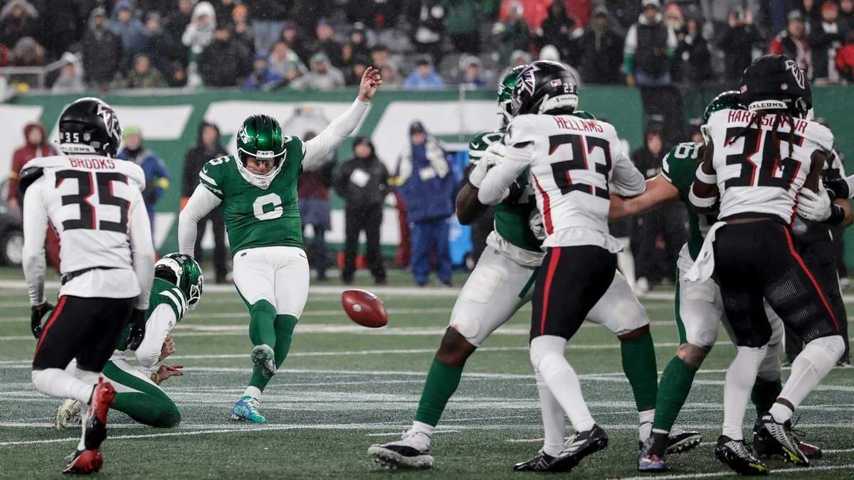 Jets vencen 27-24 a Falcons con gol de campo de 56 yardas de Nick Folk en la última jugada