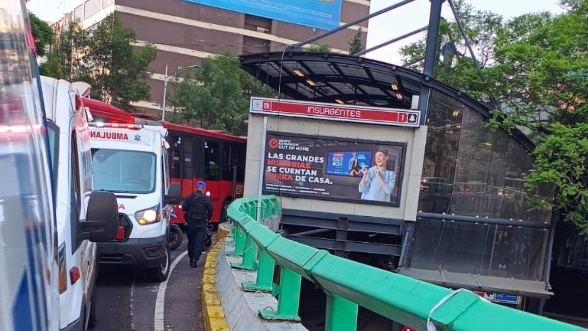 El choque en la Glorieta de Insurgentes