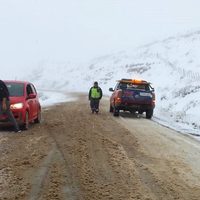 Llegó la nieve a toda la provincia