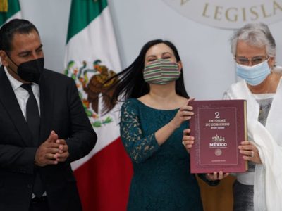 Sánchez Cordero entrega al Congreso el segundo informe de AMLO