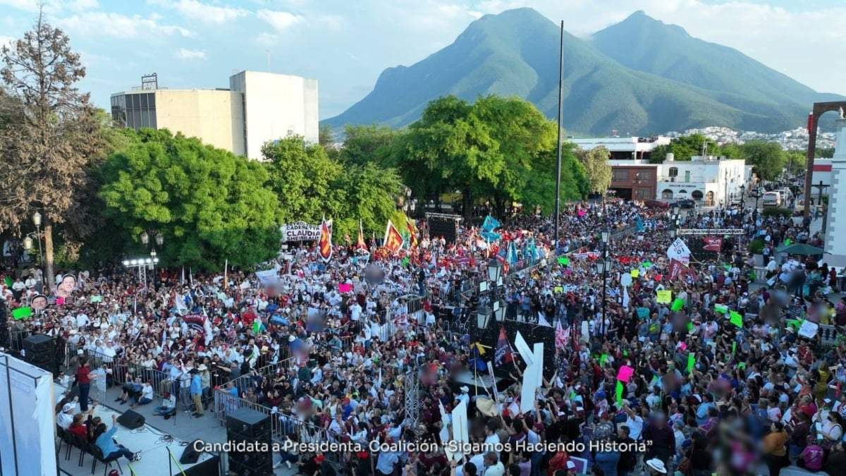 El mitin de Claudia Sheinbaum en Guadalupe