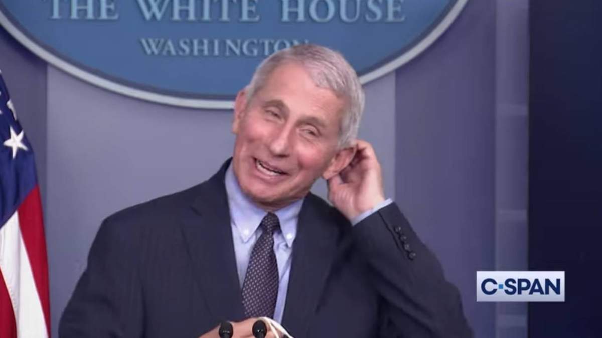 Anthony Fauci, en su conferencia de prensa