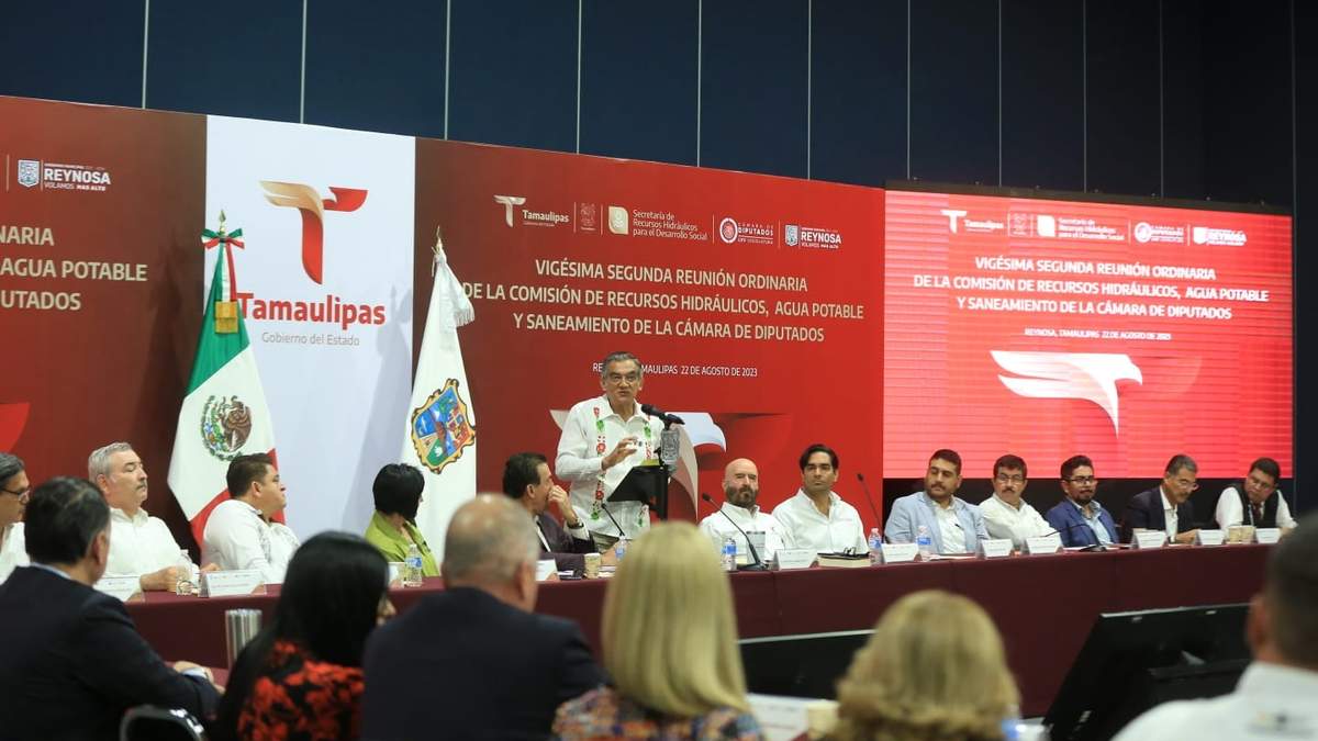 El agua de Tamaulipas está en buenas manos”, le dicen legisladores federales al gobernador Américo Villarreal