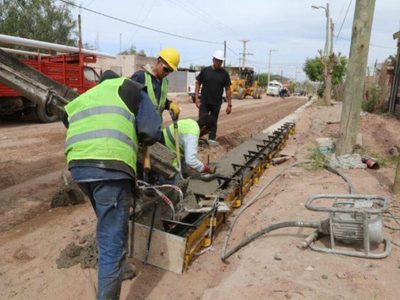 Más de 60 familias se beneficiarán de las obras que se ejecutan en el barrio Hi.Be.Pa