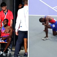 Noah Lyles corrió con covid la final de los 200 metros planos y tuvo que salir en silla de ruedas