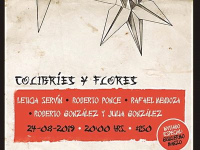 "Colibríes y flores"  en el Sindicato Rupestre