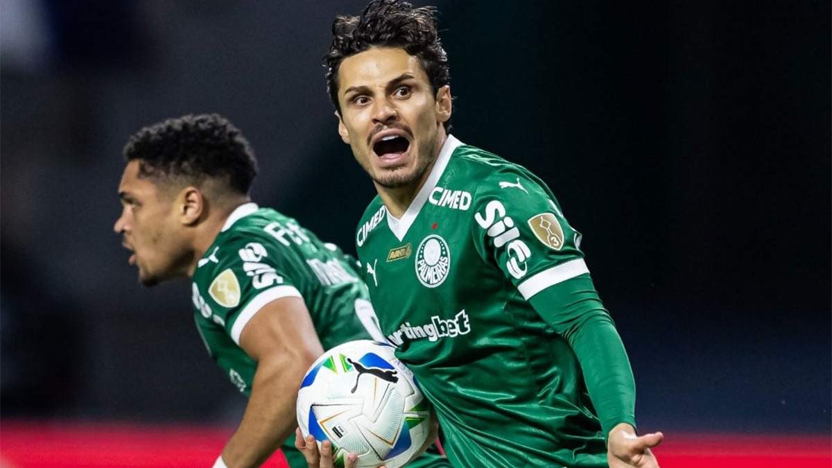 Raphael Veiga anotó el tercero y el cuarto de Palmeiras.