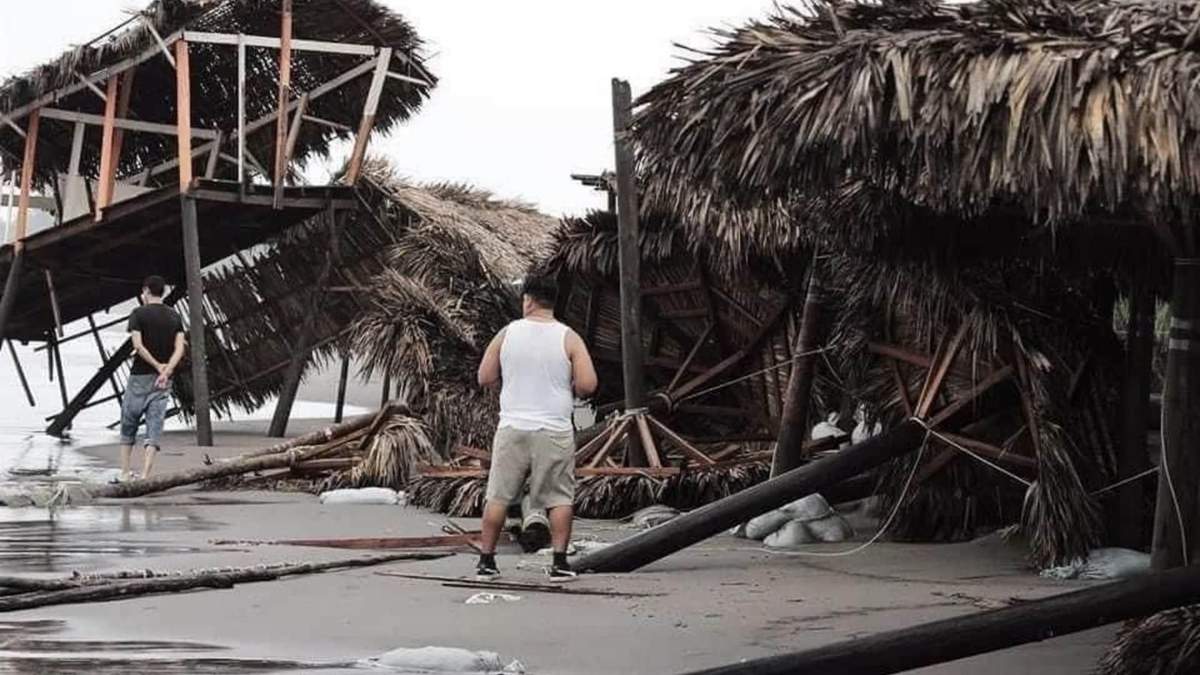Paso del huracán Otis por Acapulco