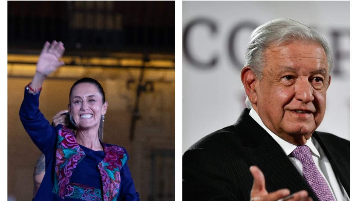 Virtual ganadora de las elecciones, Claudia Sheinbaum y AMLO