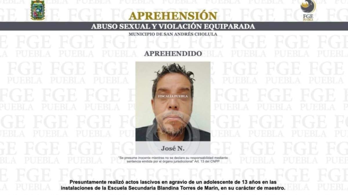 José "N", detenido