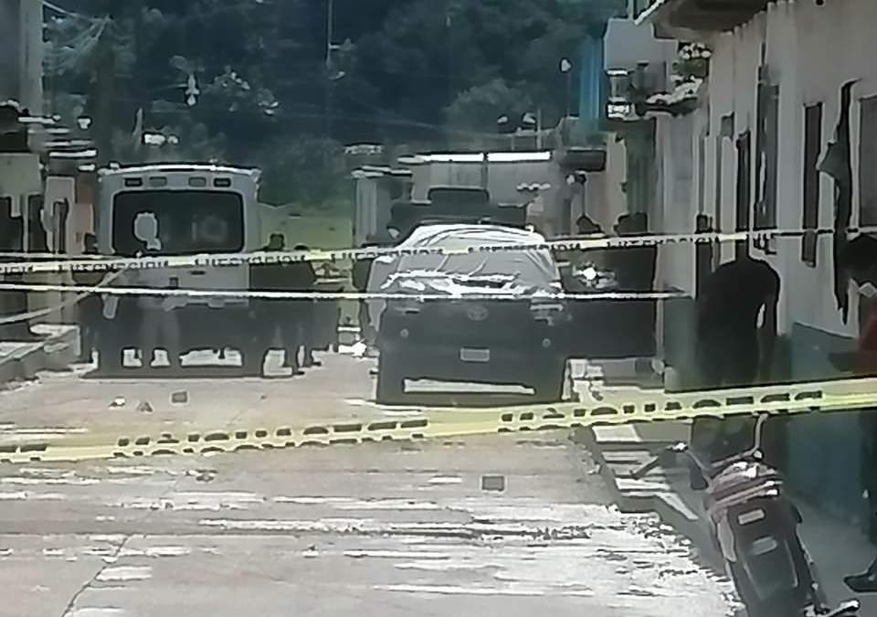 Zona donde asesinaron al Presidente municipal de Teopisca, Rubén de Jesús Valdez Díaz