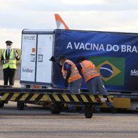 Llegaron a Brasil 5,5 millones de dosis de la vacuna contra el coronavirus de Sinovac