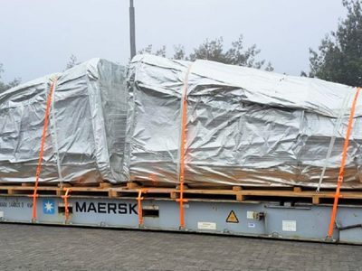 Llegaron a Chile las piezas para el armado de las turbinas de Nahueve