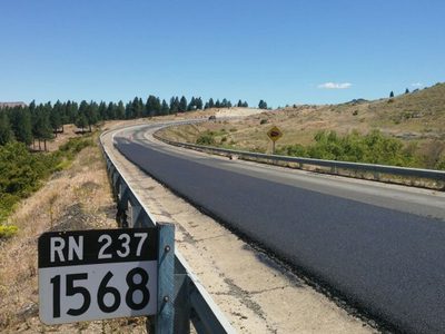 Vialidad Nacional colocó stickers adhesivos con un código QR para conocer el estado de las rutas