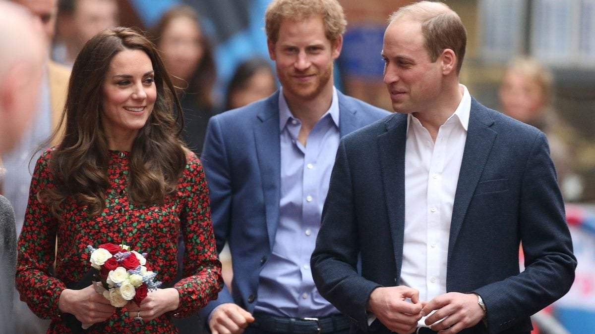 Kate Middleton, príncipe William y Harry. Fuente: (Instagram)