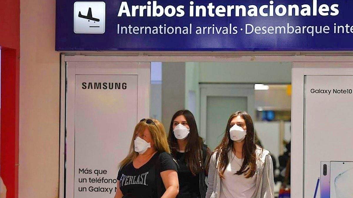 Arribos al aeropuerto de Ezeiza. Fuente: (Twitter)