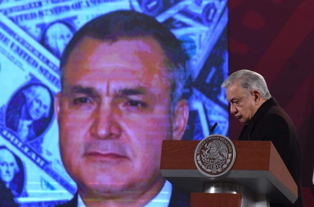 El presidente Andrés Manuel López Obrador habla sobre el exfuncionario Genaro García Luna en la conferencia matutina del 31 de enero de 2023