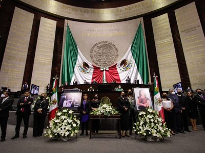 Diputados rinden homenaje a la petista Celeste Sánchez, hallada muerta en su casa de Durango