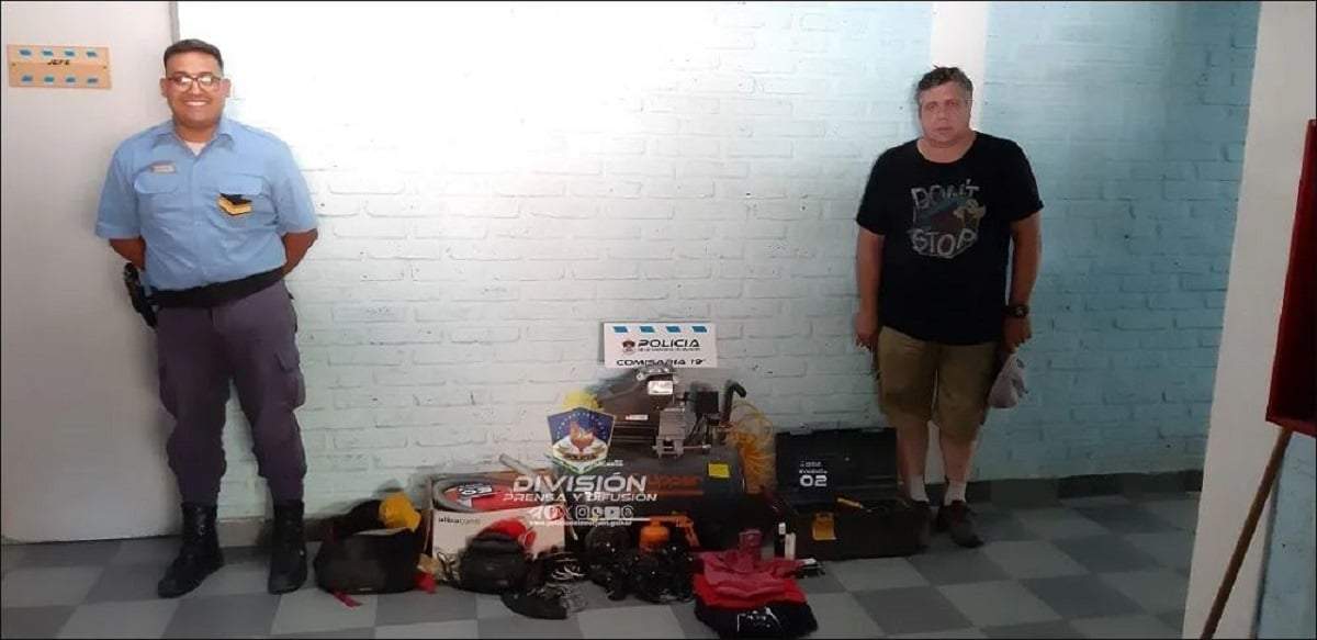 Elementos secuestrados por la Policía y restituidos a su propietario. Fuente: (Policía de Neuquén)