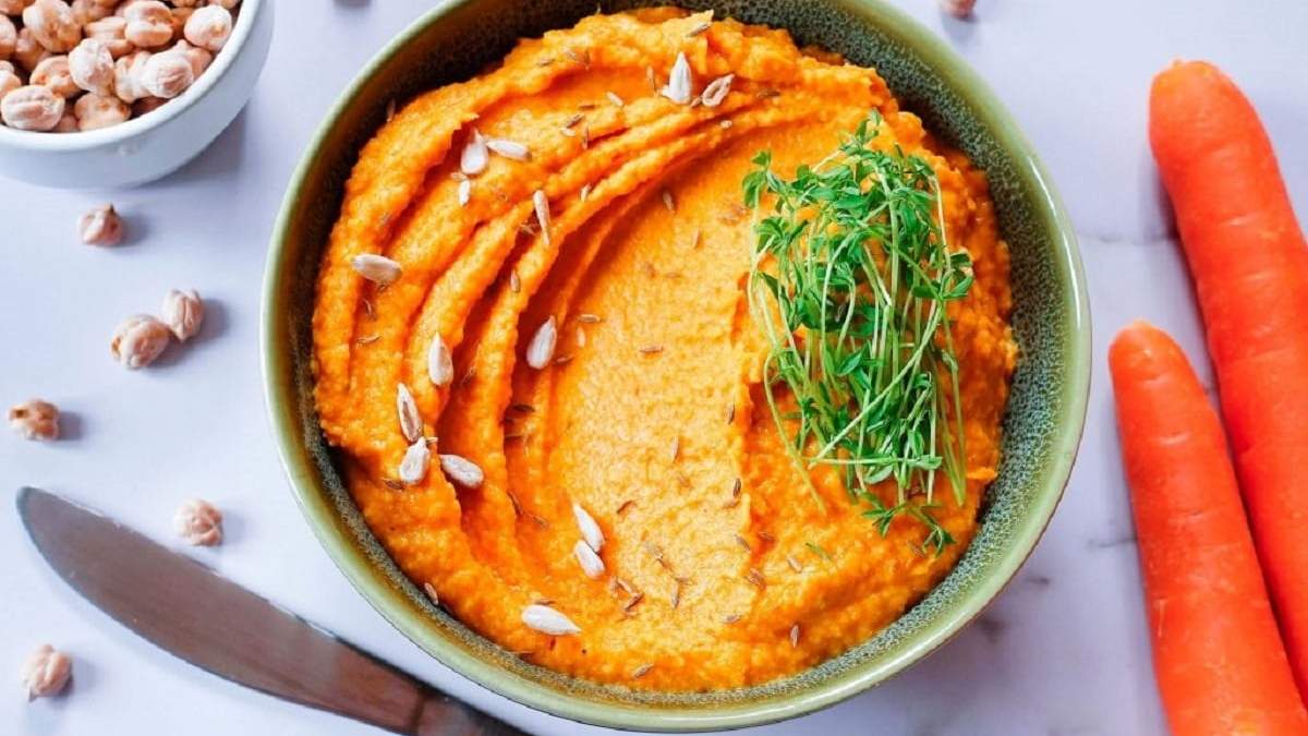 Hummus de zanahoria. Fuente: (X)