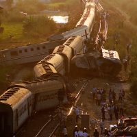 Choque de trenes en Alejandría deja 36 muertos y 50 lesionados