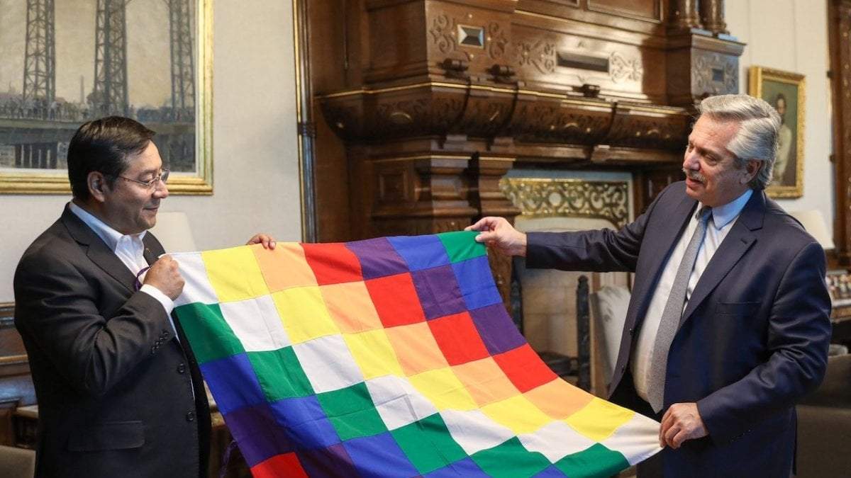 Alberto Fernández con Luis Arce. Fuente: (Twitter)