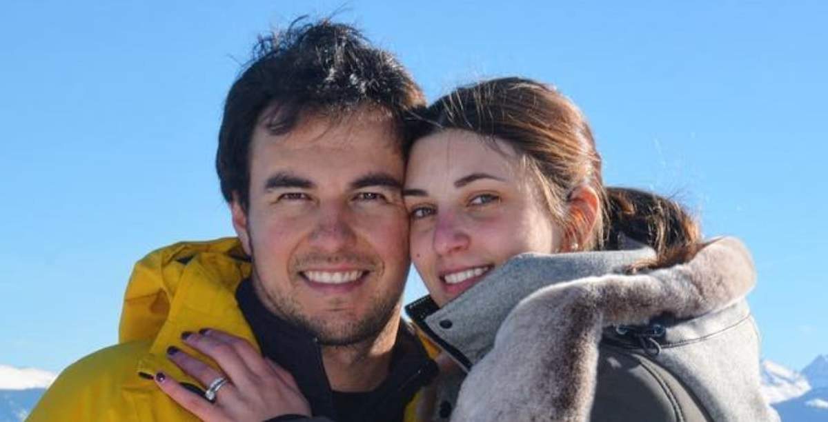 Checo Pérez y Carola Martínez. Fuente: (Instagram)